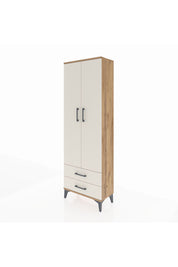 Arges Dolap 5 Raflı 2 Çekmeceli 2 Kapaklı 60x30x182 Çam-Aytaşı