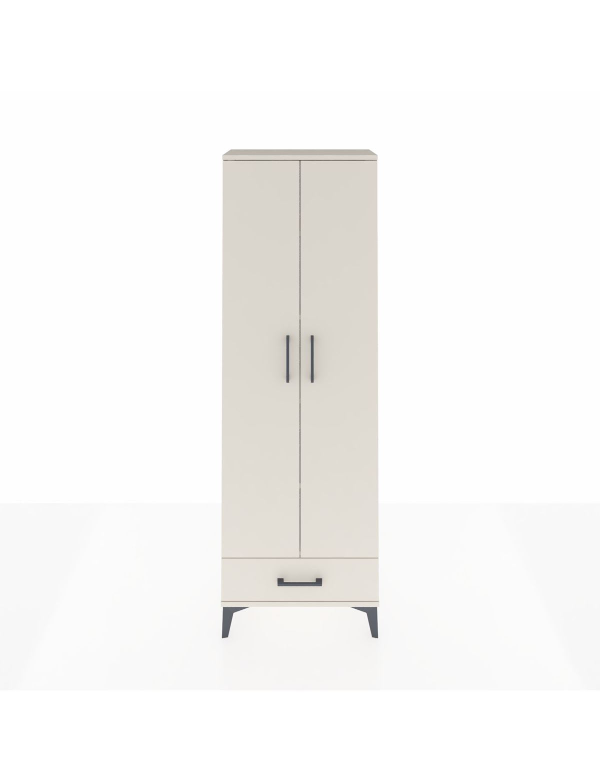 Arges Dolap 5 Raflı Tek Çekmeceli 2 Kapaklı 60x30x182 Aytaşı-Aytaşı