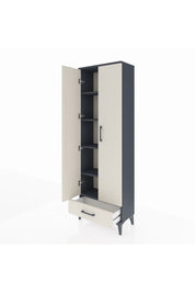 Arges Dolap 5 Raflı Tek Çekmeceli 2 Kapaklı 60x30x182 - S23M008V4A