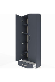 Arges Dolap 5 Raflı Tek Çekmeceli 2 Kapaklı 60x30x182 - S23M008V5A