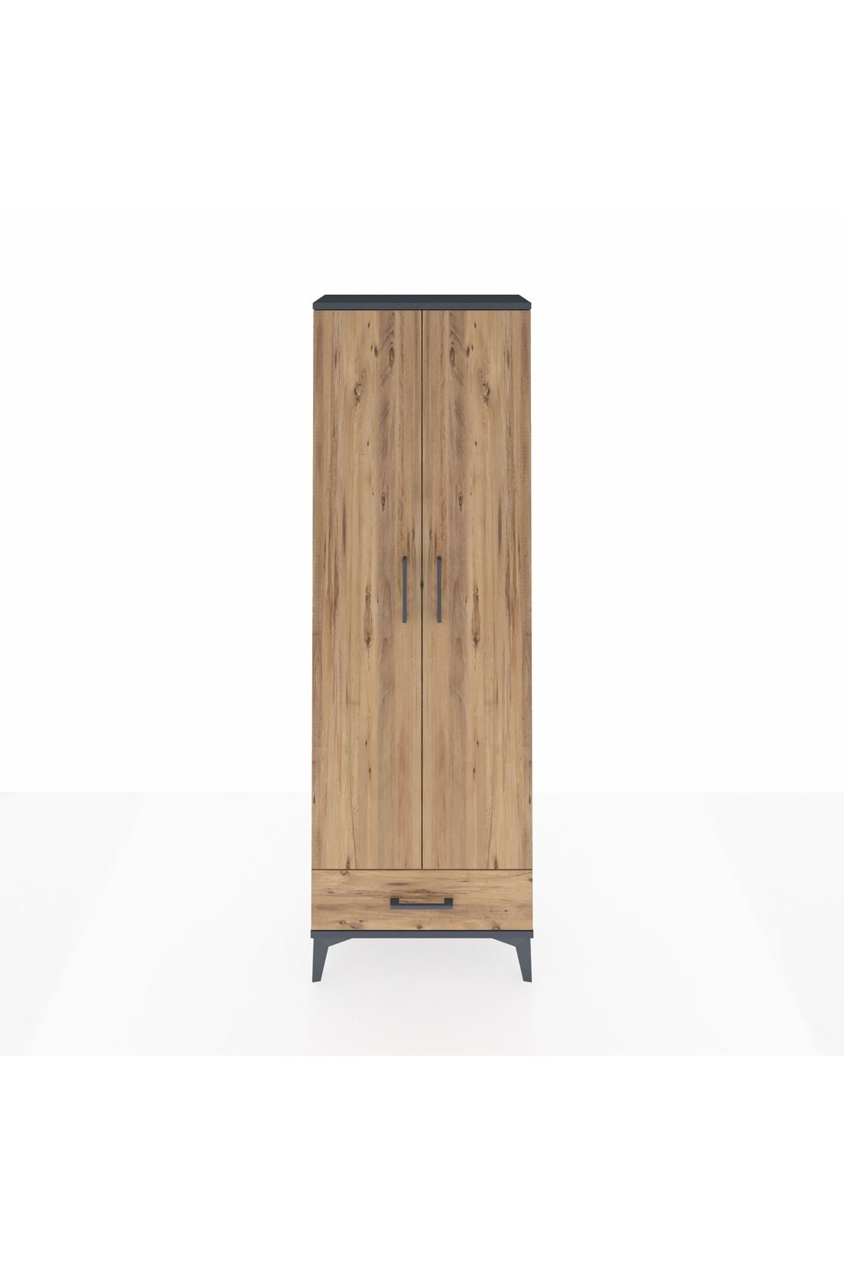 Arges Dolap 5 Raflı Tek Çekmeceli 2 Kapaklı 60x30x182 - S23M008V6A