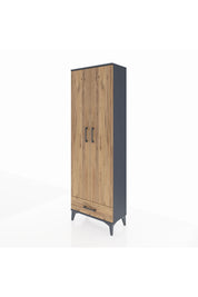 Arges Dolap 5 Raflı Tek Çekmeceli 2 Kapaklı 60x30x182 - S23M008V6A