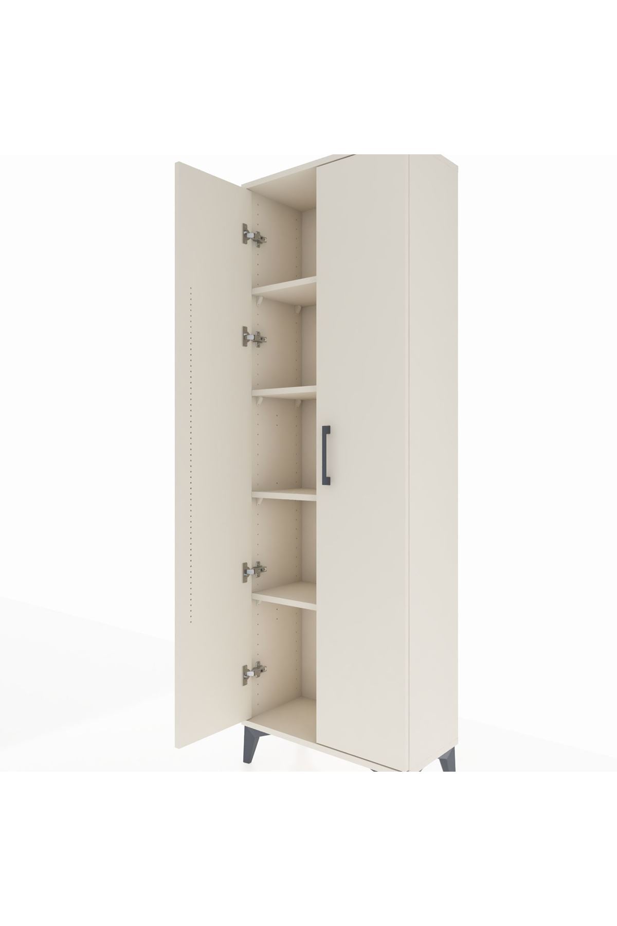 Arges Dolap 4 Raflı 2 Kapaklı 60x30x182 Aytaşı-Aytaşı