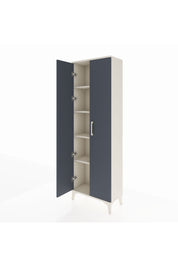 Arges Dolap 4 Raflı 2 Kapaklı 60x30x182 Aytaşı-Antrasit