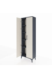 Arges Dolap 4 Raflı 2 Kapaklı 60x30x182 Antrasit-Aytaşı