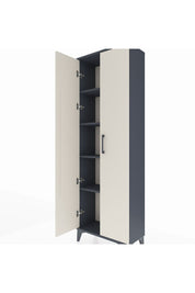 Arges Dolap 4 Raflı 2 Kapaklı 60x30x182 Antrasit-Aytaşı