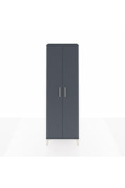 Arges Dolap 4 Raflı 2 Kapaklı 60x30x182 Antrasit-Antrasit