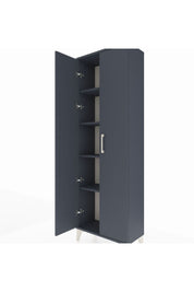 Arges Dolap 4 Raflı 2 Kapaklı 60x30x182 Antrasit-Antrasit