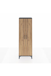 Arges Dolap 4 Raflı 2 Kapaklı 60x30x182 Antrasit-Çam