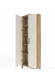 Arges Dolap 4 Raflı 2 Kapaklı 60x30x182 Çam-Aytaşı