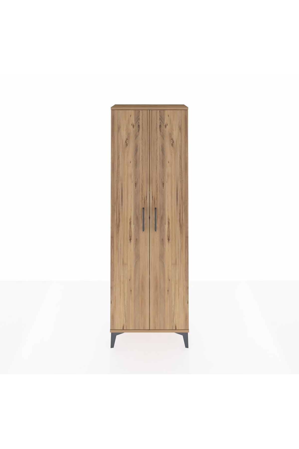 Arges Dolap 4 Raflı 2 Kapaklı 60x30x182 Çam-Çam