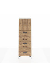 Arges Dolap 2 Raflı 6 Çekmeceli 2 Kapaklı 60x30x182 Aytaşı-Çam