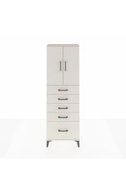 Arges Dolap 2 Raflı 5 Çekmeceli 2 Kapaklı 60x30x182 Aytaşı-Aytaşı