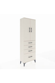 Arges Dolap 2 Raflı 4 Çekmeceli 2 Kapaklı 60x30x182 - S23M013V1A