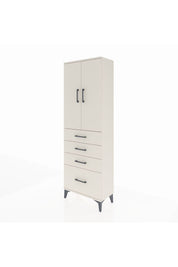 Arges Dolap 2 Raflı 4 Çekmeceli 2 Kapaklı 60x30x182 Aytaşı-Aytaşı