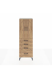 Arges Dolap 2 Raflı 4 Çekmeceli 2 Kapaklı 60x30x182 Aytaşı-Çam