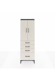 Arges Dolap 2 Raflı 4 Çekmeceli 2 Kapaklı 60x30x182 - S23M013V4A