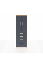 Arges Dolap 2 Raflı 4 Çekmeceli 2 Kapaklı 60x30x182 - S23M013V8A
