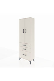 Arges Dolap 4 Raflı 3 Çekmeceli 2 Kapaklı 60x30x182 Aytaşı-Aytaşı