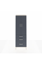Arges Dolap 4 Raflı 3 Çekmeceli 2 Kapaklı 60x30x182 Aytaşı-Antrasit