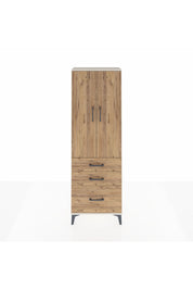 Arges Dolap 4 Raflı 3 Çekmeceli 2 Kapaklı 60x30x182 Aytaşı-Çam