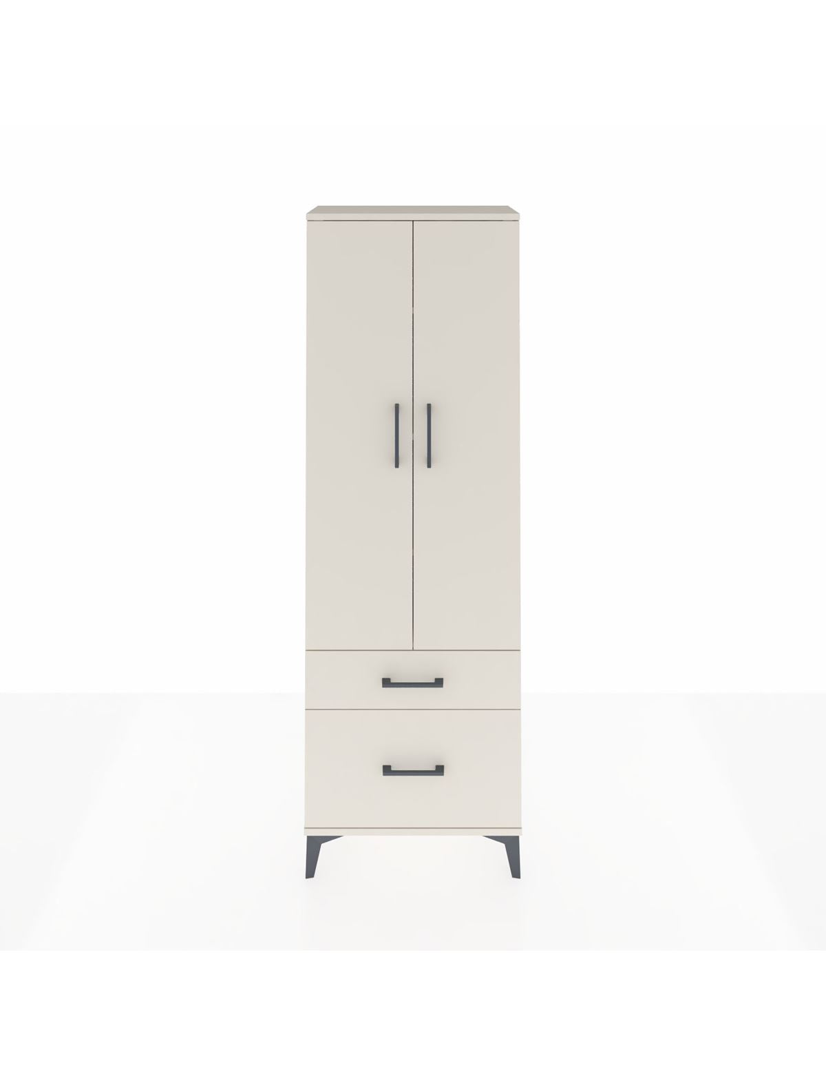 Arges Dolap 4 Raflı 2 Çekmeceli 2 Kapaklı 60x30x182 Aytaşı-Aytaşı