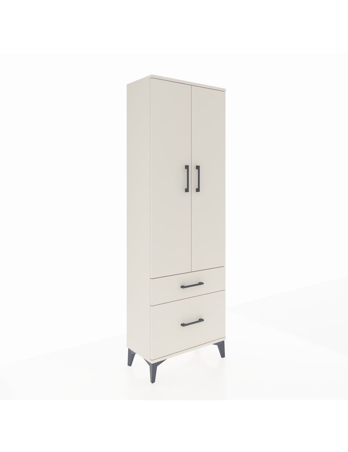 Arges Dolap 4 Raflı 2 Çekmeceli 2 Kapaklı 60x30x182 Aytaşı-Aytaşı