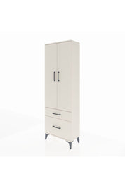 Arges Dolap 4 Raflı 2 Çekmeceli 2 Kapaklı 60x30x182 Aytaşı-Aytaşı