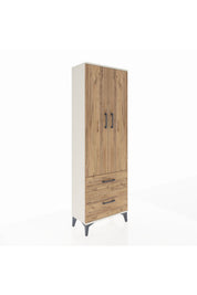 Arges Dolap 4 Raflı 2 Çekmeceli 2 Kapaklı 60x30x182 - S23M015V3A