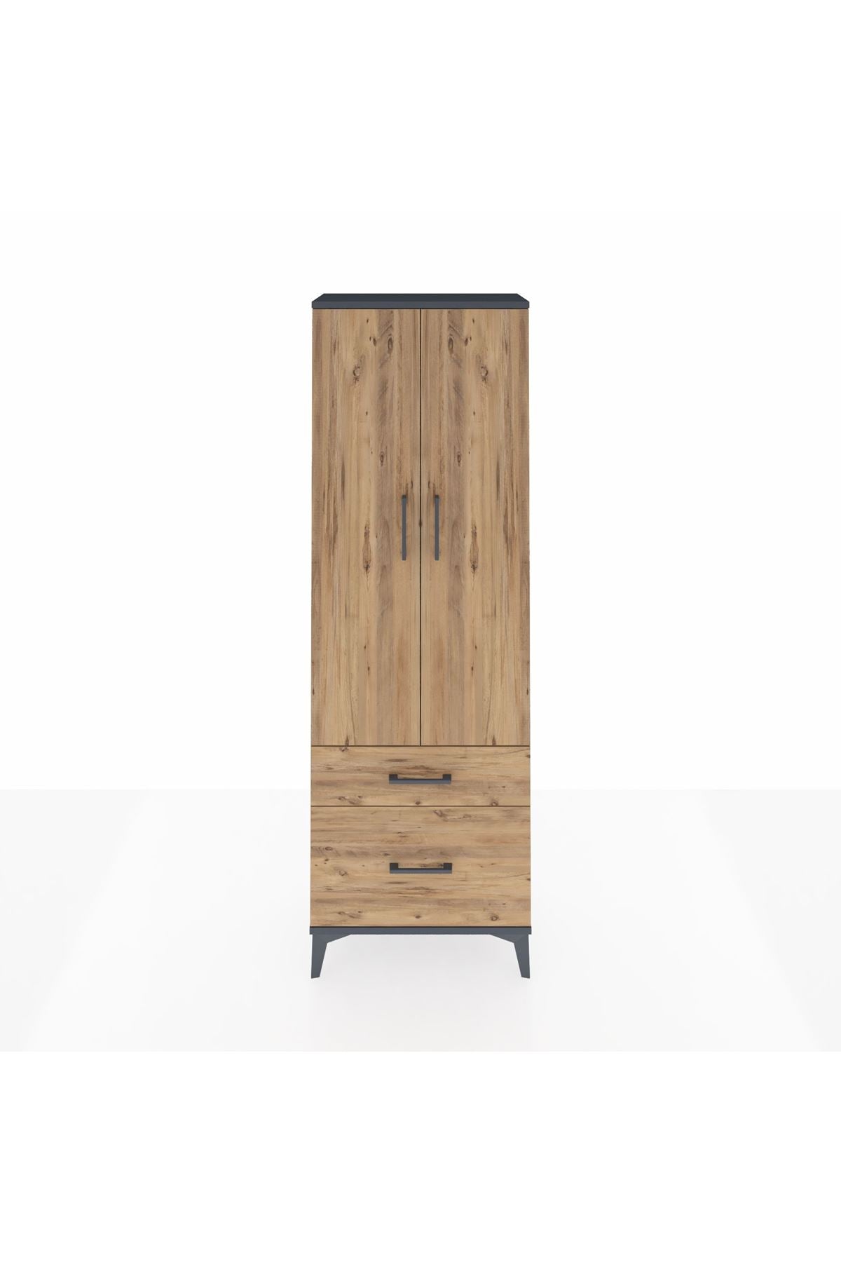 Arges Dolap 4 Raflı 2 Çekmeceli 2 Kapaklı 60x30x182 - S23M015V6A