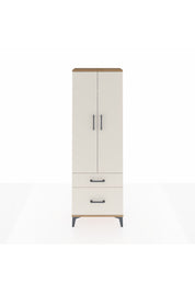 Arges Dolap 4 Raflı 2 Çekmeceli 2 Kapaklı 60x30x182 Çam-Aytaşı