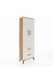 Arges Dolap 4 Raflı 2 Çekmeceli 2 Kapaklı 60x30x182 - S23M015V7A