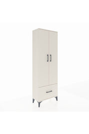 Arges Dolap 4 Raflı Tek Çekmeceli 2 Kapaklı 60x30x182 Aytaşı-Aytaşı