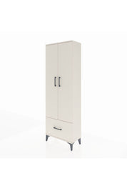 Arges Dolap 4 Raflı Tek Çekmeceli 2 Kapaklı 60x30x182 Aytaşı-Aytaşı