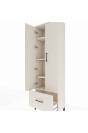 Arges Dolap 4 Raflı Tek Çekmeceli 2 Kapaklı 60x30x182 Aytaşı-Aytaşı