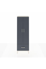 Arges Dolap 4 Raflı Tek Çekmeceli 2 Kapaklı 60x30x182