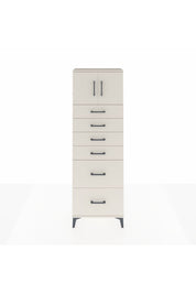 Arges Dolap Tek Raflı 6 Çekmeceli 2 Kapaklı 60x30x182 - S23M017V1A