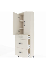 Arges Dolap 3 Raflı 3 Çekmeceli 2 Kapaklı 60x30x182 Aytaşı-Aytaşı