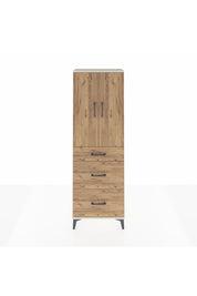 Arges Dolap 3 Raflı 3 Çekmeceli 2 Kapaklı 60x30x182 Aytaşı-Çam