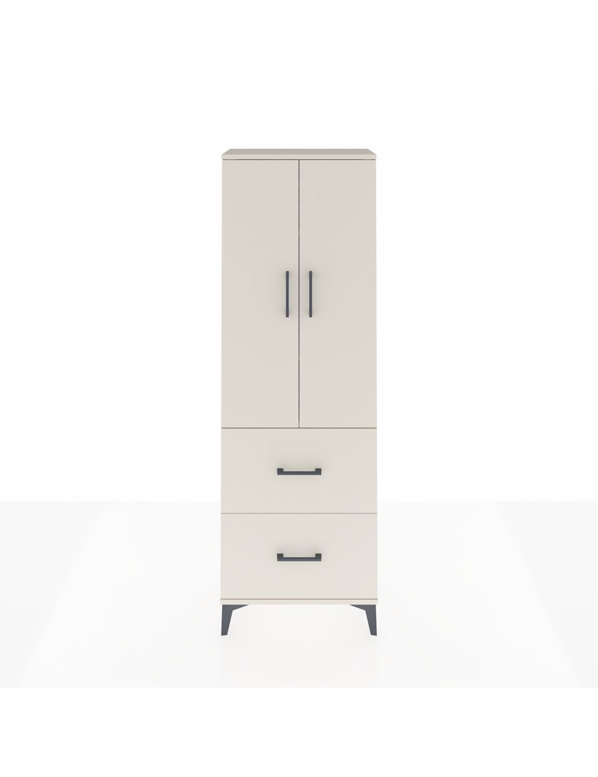 Arges Dolap 3 Raflı 2 Çekmeceli 2 Kapaklı 60x30x182 Aytaşı-Aytaşı