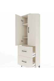 Arges Dolap 3 Raflı 2 Çekmeceli 2 Kapaklı 60x30x182 Aytaşı-Aytaşı