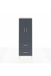 Arges Dolap 3 Raflı 2 Çekmeceli 2 Kapaklı 60x30x182 Aytaşı-Antrasit