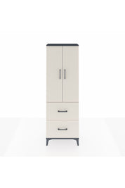 Arges Dolap 3 Raflı 2 Çekmeceli 2 Kapaklı 60x30x182 Antrasit-Aytaşı