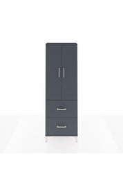 Arges Dolap 3 Raflı 2 Çekmeceli 2 Kapaklı 60x30x182 Antrasit-Antrasit