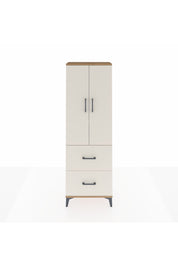 Arges Dolap 3 Raflı 2 Çekmeceli 2 Kapaklı 60x30x182 Çam-Aytaşı