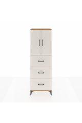 Arges Dolap 3 Raflı 3 Çekmeceli 2 Kapaklı 60x30x182