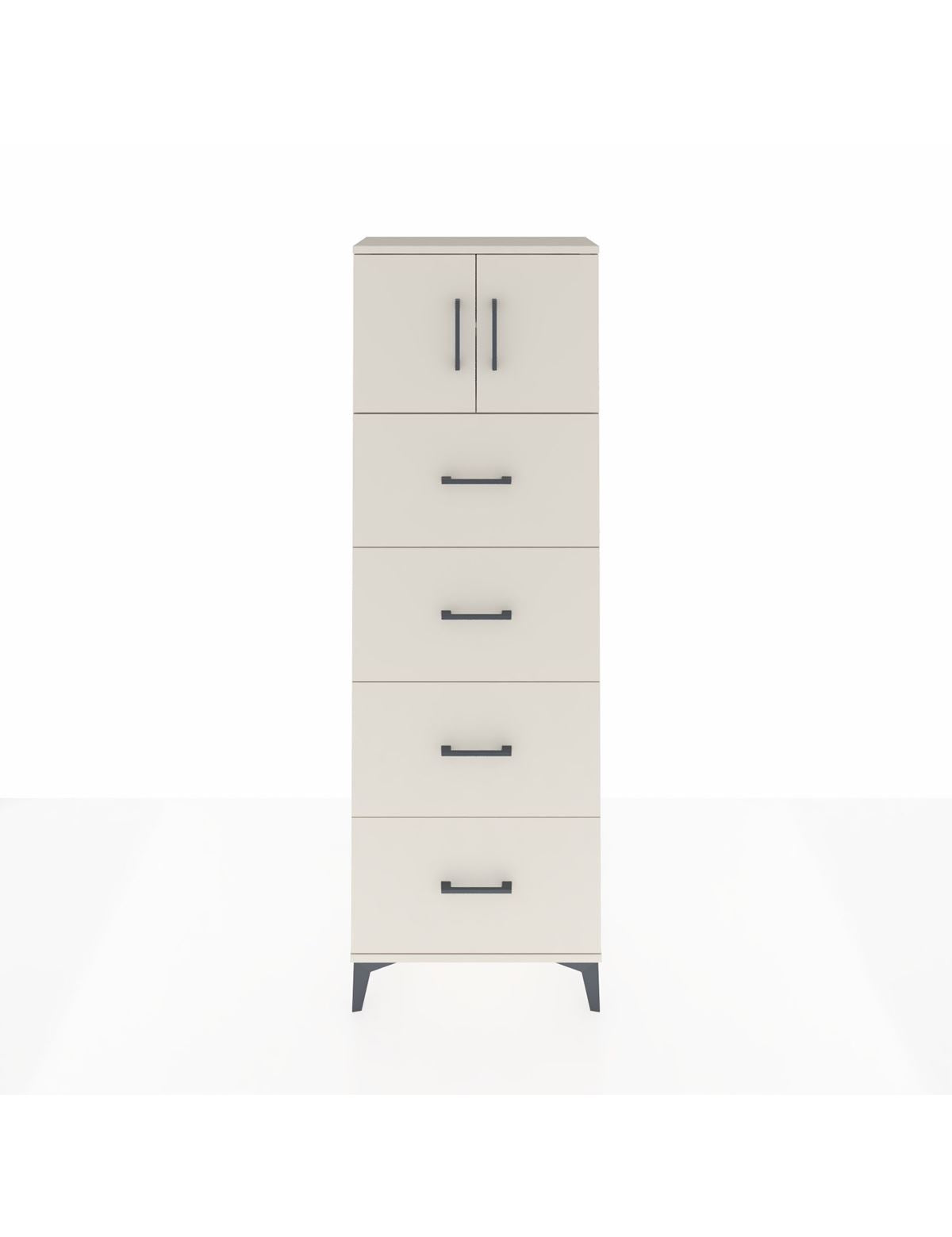 Arges Dolap 2 Raflı 4 Çekmeceli 2 Kapaklı 60x30x182 Aytaşı-Aytaşı