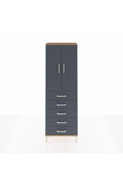 Arges Dolap Tek Raflı 5 Çekmeceli Tek Askılı 60x30x182 - S23M026V8A
