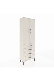 Arges Dolap Tek Raflı 4 Çekmeceli Tek Askılı 60x30x182 Aytaşı-Aytaşı