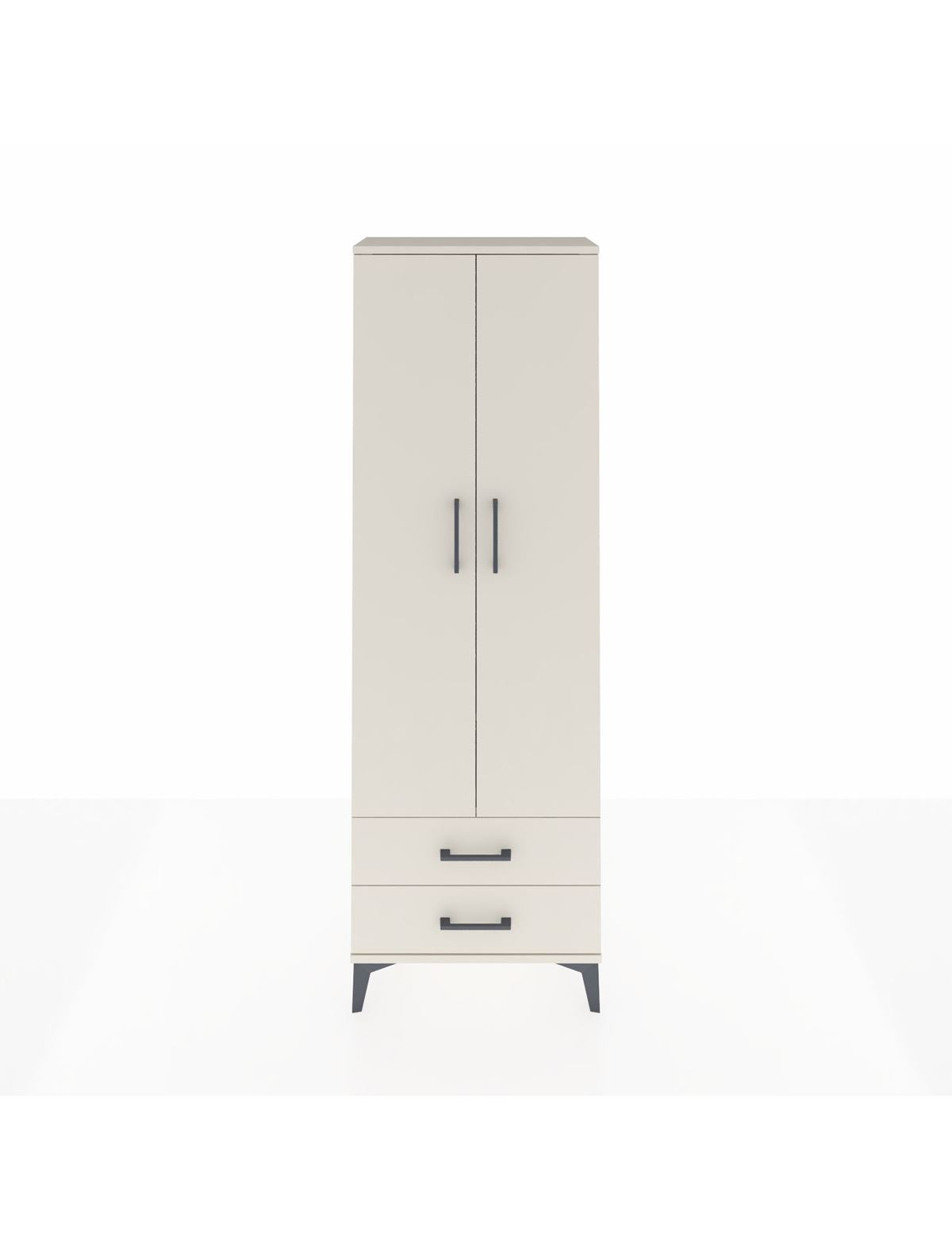 Arges Dolap 2 Raflı 2 Çekmeceli Tek Askılı 60x30x182 Aytaşı-Aytaşı